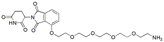 Molecular structure of the compound: Thalidomide-O-PEG4-Amine