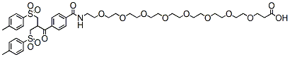 Molecular structure of the compound: Bis-Sulfone-PEG8-acid