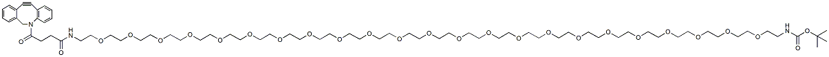 Molecular structure of the compound: DBCO-PEG23-NH-Boc