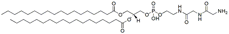 Molecular structure of the compound: Amino-Gly-Gly-DSPE, TFA salt