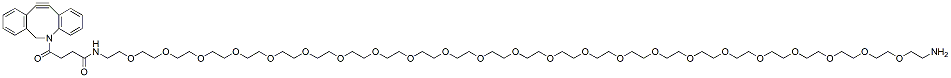 Molecular structure of the compound: DBCO-PEG23-amine