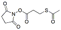 Molecular structure of the compound: 3-(Acetylthio)propionic acid N-succinimidyl ester