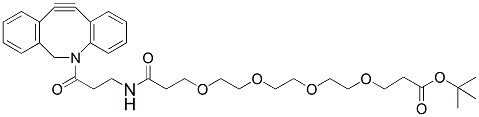 Molecular structure of the compound: DBCO-NHCO-PEG4-t-butyl ester