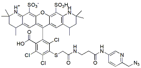 Molecular structure of the compound: BP Fluor 546 Picolyl Azide
