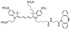 Molecular structure of the compound: BP Fluor 647 DBCO