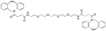 Molecular structure of the compound: Bis-DBCO-PEG4