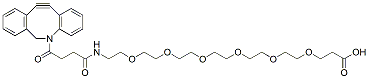 Molecular structure of the compound: DBCO-PEG6-acid