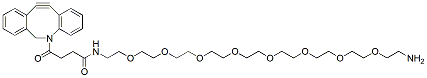 Molecular structure of the compound: DBCO-PEG8-amine TFA salt
