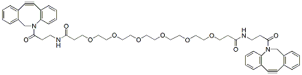 Molecular structure of the compound: DBCO-PEG6-DBCO