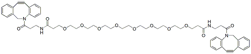 Molecular structure of the compound: DBCO-PEG8-DBCO
