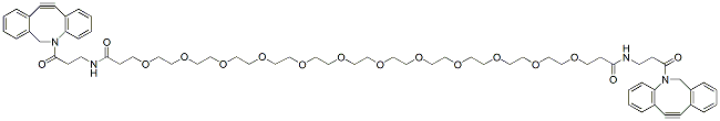 Molecular structure of the compound: DBCO-PEG12-DBCO