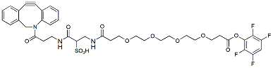 Molecular structure of the compound: Sulfo DBCO-PEG4-TFP ester