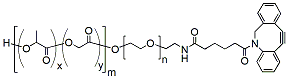 Molecular structure of the compound: PLGA(5k)-PEG(5k)-DBCO