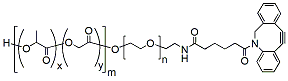 Molecular structure of the compound: PLGA(20k)-PEG(5k)-DBCO