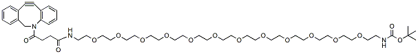Molecular structure of the compound: DBCO-PEG12-NH-Boc