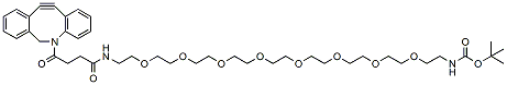 Molecular structure of the compound: DBCO-PEG8-NH-Boc