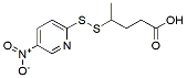Molecular structure of the compound: 4-((5-Nitropyridin-2-yl)disulfanyl)pentanoic acid