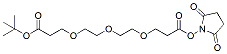 Molecular structure of the compound: t-Butoxycarbonyl-PEG3-NHS ester