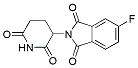 Molecular structure of the compound: 2-(2,6-dioxopiperidin-3-yl)-5-fluoroisoindoline-1,3-dione