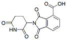 Molecular structure of the compound: 2-(2,6-dioxopiperidin-3-yl)-1,3-dioxo-2,3-dihydro-1H-isoindole-4-carboxylic acid