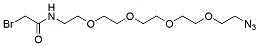 Molecular structure of the compound: Bromoacetamido-PEG4-azide