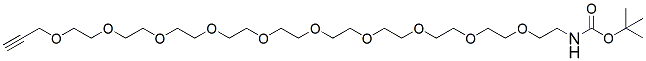 Molecular structure of the compound: t-Boc-N-Amido-PEG10-propargyl