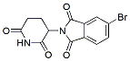 Molecular structure of the compound: 5-Bromo-2-(2,6-dioxopiperidin-3-yl)isoindoline-1,3-dione