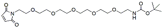 Molecular structure of the compound: Mal-PEG5-NH-Boc