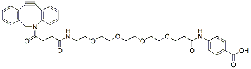 Molecular structure of the compound: DBCO-PEG4-PABA