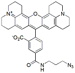 Molecular structure of the compound: ROX azide, 5-isomer