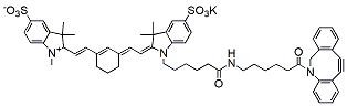Molecular structure of the compound: sulfo-Cy7 DBCO