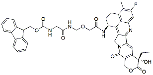 Molecular structure of the compound: Exatecan-2-(aminomethoxy)acetamide-Gly-Fmoc