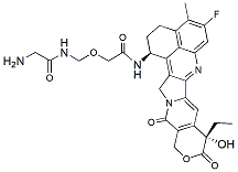 Molecular structure of the compound: Exatecan-2-(aminomethoxy)acetamide-Gly
