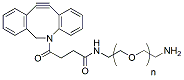 Molecular structure of the compound: DBCO-PEG-amine, MW 5,000