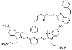 Molecular structure of the compound: Tetra-sulfo-Cy7 DBCO