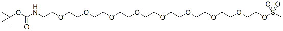 Molecular structure of the compound: t-Boc-N-Amido-PEG8-Ms