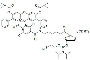 Molecular structure of the compound: SIMA phosphoramidite, 6-isomer (hydroxyprolinol)