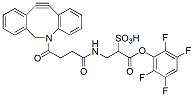 Molecular structure of the compound: Sulfo DBCO-TFP Ester, TEA Salt