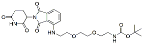 Molecular structure of the compound: Thalidomide-NH-PEG2-C2-NH-Boc