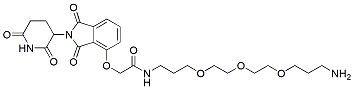 Molecular structure of the compound: Thalidomide-O-amido-C3-PEG3-C1-NH2