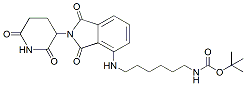 Molecular structure of the compound: Thalidomide-NH-C6-NH-Boc