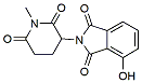 Molecular structure of the compound: 4-Hydroxy-2-(1-methyl-2,6-dioxopiperidin-3-yl)isoindoline-1,3-dione