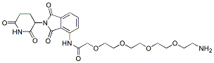 Molecular structure of the compound: Pomalidomide-amino-PEG4-NH2 hydrochloride