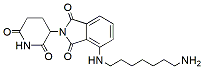 Molecular structure of the compound: 4-[(7-Aminoheptyl)amino]-2-(2,6-dioxopiperidin-3-yl)isoindoline-1,3-dione, HCl salt
