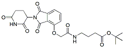 Molecular structure of the compound: tert-butyl 4-(2-((2-(2,6-dioxopiperidin-3-yl)-1,3-dioxoisoindolin-4-yl)oxy)acetamido)butanoate