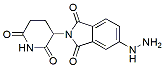 Molecular structure of the compound: 2-(2,6-Dioxopiperidin-3-yl)-5-hydrazinylisoindoline-1,3-dione, HCl salt