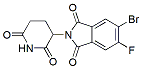 Molecular structure of the compound: 5-bromo-2-(2,6-dioxopiperidin-3-yl)-6-fluoro-2,3-dihydro-1H-isoindole-1,3-dione