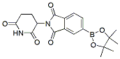 Molecular structure of the compound: 2-(2,6-dioxopiperidin-3-yl)-5-(4,4,5,5-tetramethyl-1,3,2-dioxaborolan-2-yl)isoindoline-1,3-dione