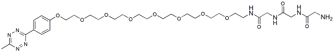 Molecular structure of the compound: Gly-Gly-Gly-PEG7-methyltetrazine