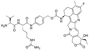 Molecular structure of the compound: Val-Cit-PAB-Exatecan